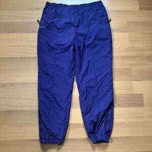 Women's Vintage 90's Columbia Purple Nylon Lined Jogger Shell Sweatpants Sz XL